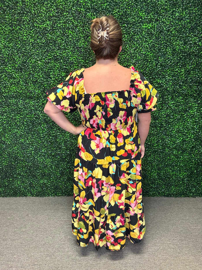 Midnight Garden Bloom Dress