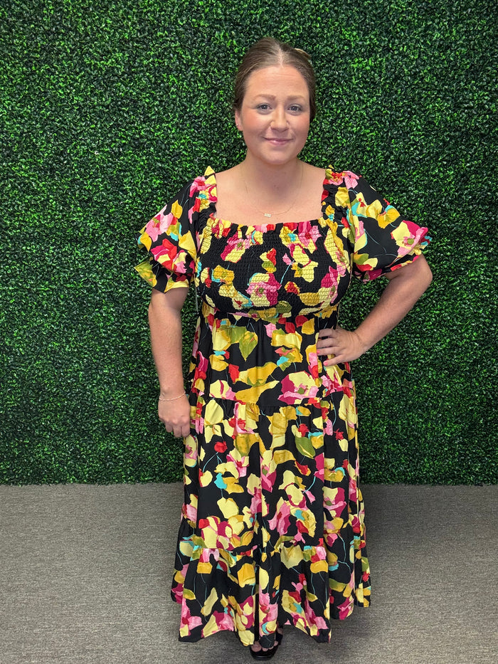 Midnight Garden Bloom Dress