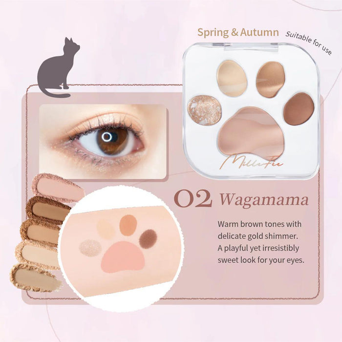 MilleFée Meow Paws Eyeshadow Palette 7 g