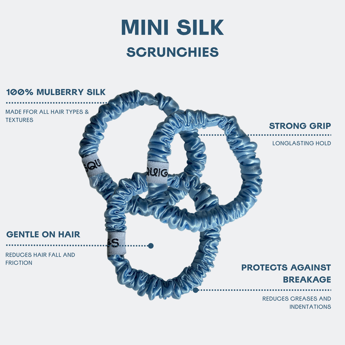 Mini Silk Scrunchies