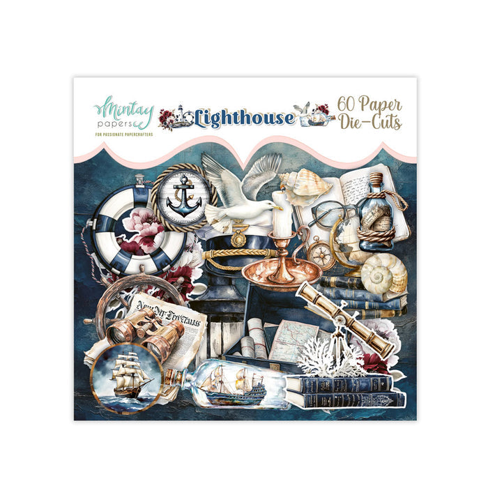 Mintay - Paper Die Cuts - Lighthouse (60pc). Available at Embellish Away located in Bowmanville Ontario Canada.