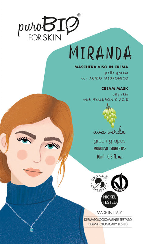 MIRANDA FACE MASK in CREAM - for OILY SKIN