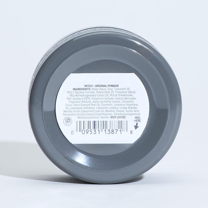 MITCH by Paul Mitchell Original Pomade for Men, Medium Hold, Low Shine Finish, Water-Soluble, For All Hair Types, 3 oz.
