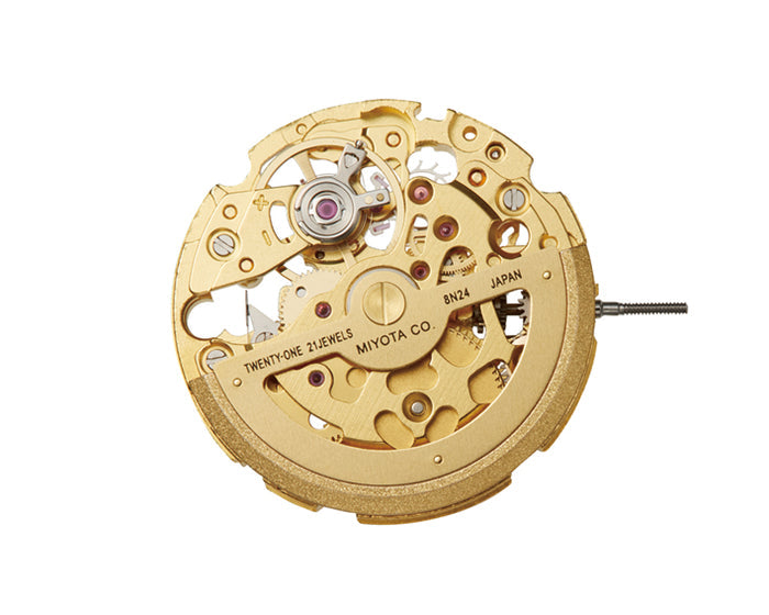 japanese movement - gold miyota 8n24 movement