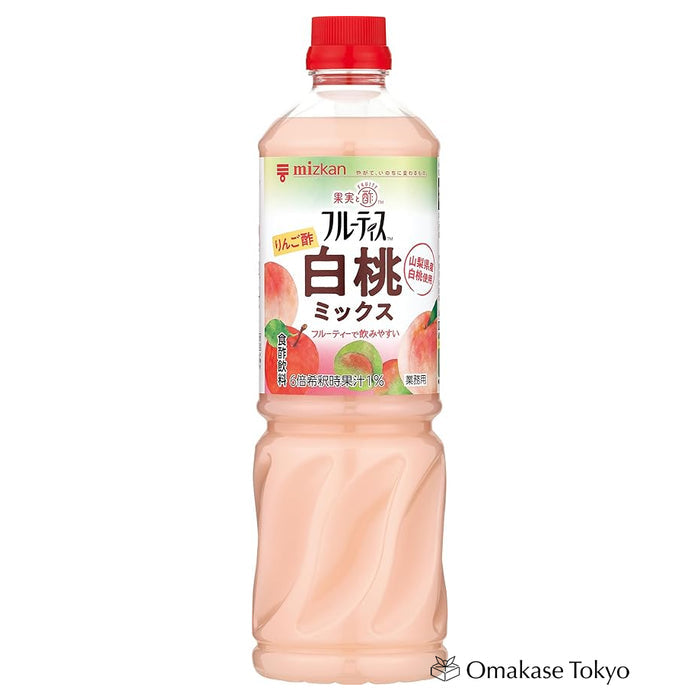 Mizkan Fruitis Apple Vinegar White Peach Mix Concentrated 1000ml