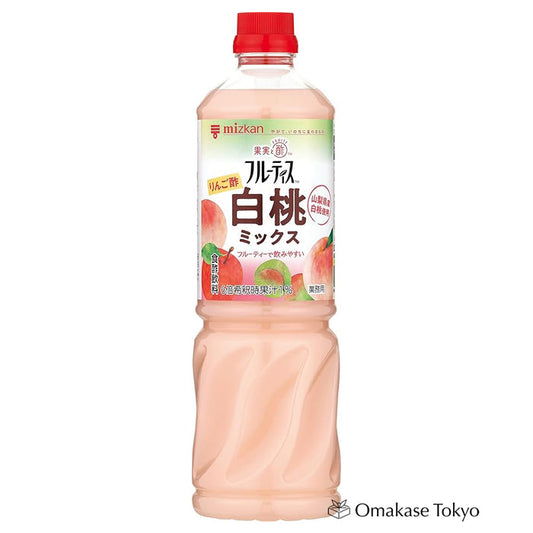 Mizkan Fruitis Apple Vinegar White Peach Mix Concentrated 1000ml