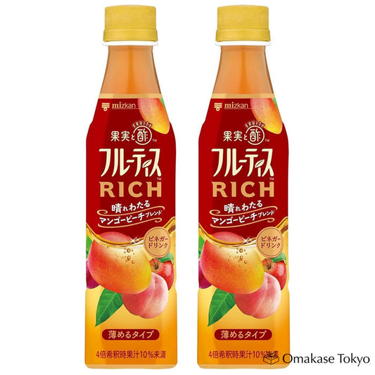 Mizkan Fruitis RICH Mango Peach Drinking Vinegar 350ml x 2set