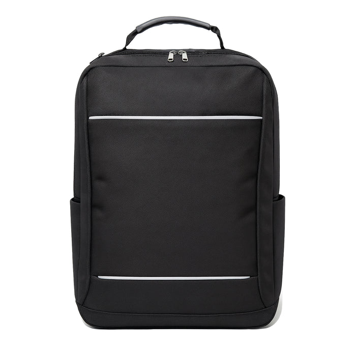 Mochila Negra Hombre / Mujer Ejecutiva con Bandas Reflectantes para Notebook