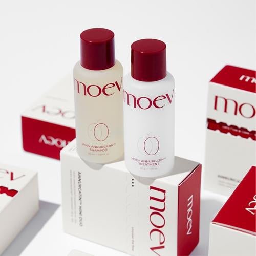 MOEV Annurcatin Mini Duo (Shampoo 50ml + Treatment 50g) مجموعة ثنائي مويف أنوركاتين الصغير (شامبو + علاج) - Princess Cosmetics Qatar