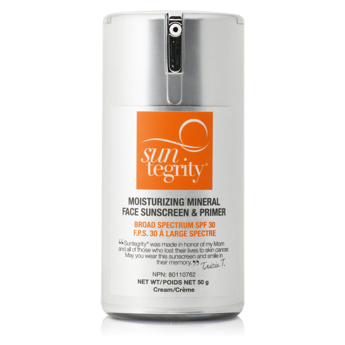 Suntegrity-Moisturizing Mineral Face Sunscreen & Primer - Broad Spectrum Spf 30-Sun Care-CanadaFaceSunscreenPrimerFront-The Detox Market |