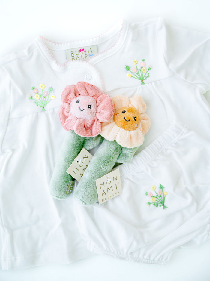 MON AMI Flower Rattle