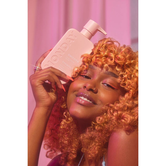 MONDAY smooth + wheat protein for curly and and frizzy hair shampoo شامبو الشعر الكيرلي من مندي