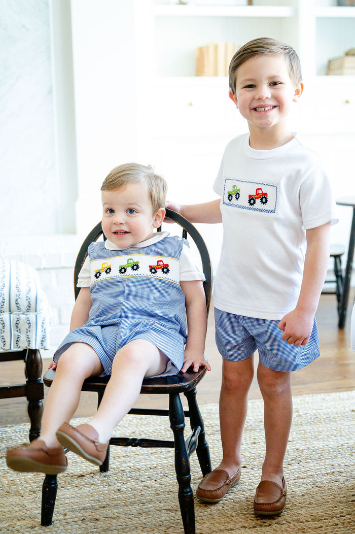 Monster Trucks Smocked Benjamin Jonjon