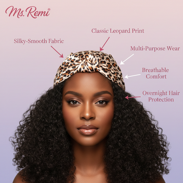 Ms. Remi Silky Wrap Scarf, 1 Count, Classic Leopard