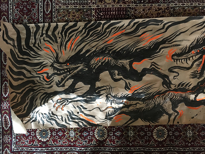 MURAL INK DRAWING- GOBLINS