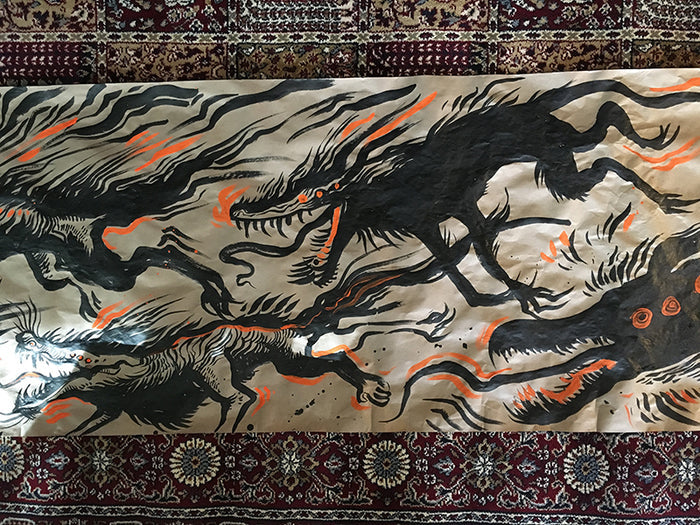 MURAL INK DRAWING- GOBLINS