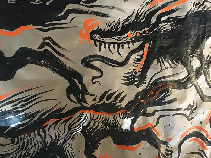 MURAL INK DRAWING- GOBLINS