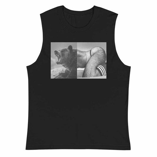 Naro Pinosa Growling Bear Sleeveless T-Shirt