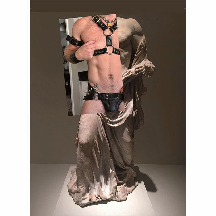 Naro Pinosa Leather Harness Jockstrap Postcard