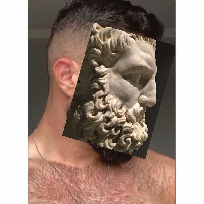 Naro Pinosa Roman Profile collage postcard