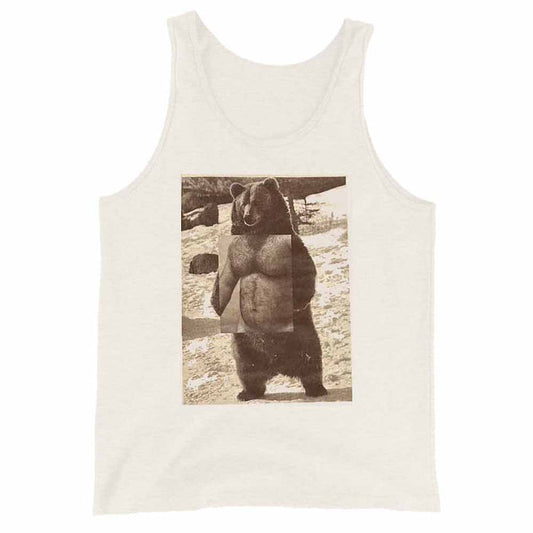 Naro Pinosa Standing Brown Grizzly Bear Tank