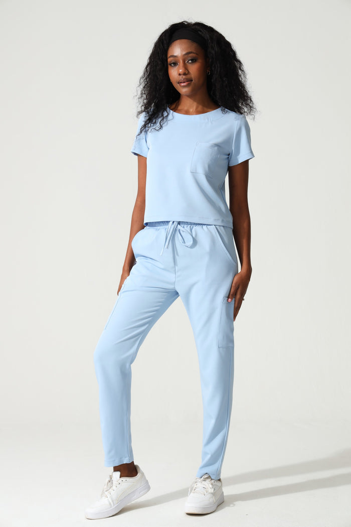 NEW LADIES CREW CROP - Greens Medi Scrubs South Africa - Premium Medical Uniforms & Apparel - Delivery Across SA