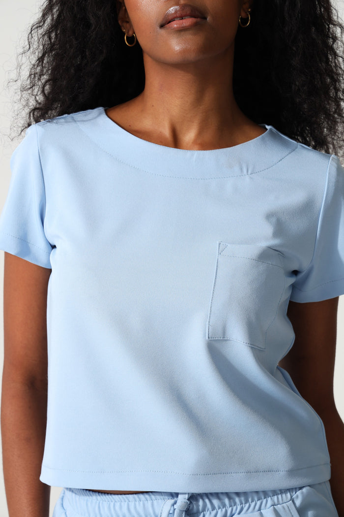 NEW LADIES CREW CROP - Greens Medi Scrubs South Africa - Premium Medical Uniforms & Apparel - Delivery Across SA