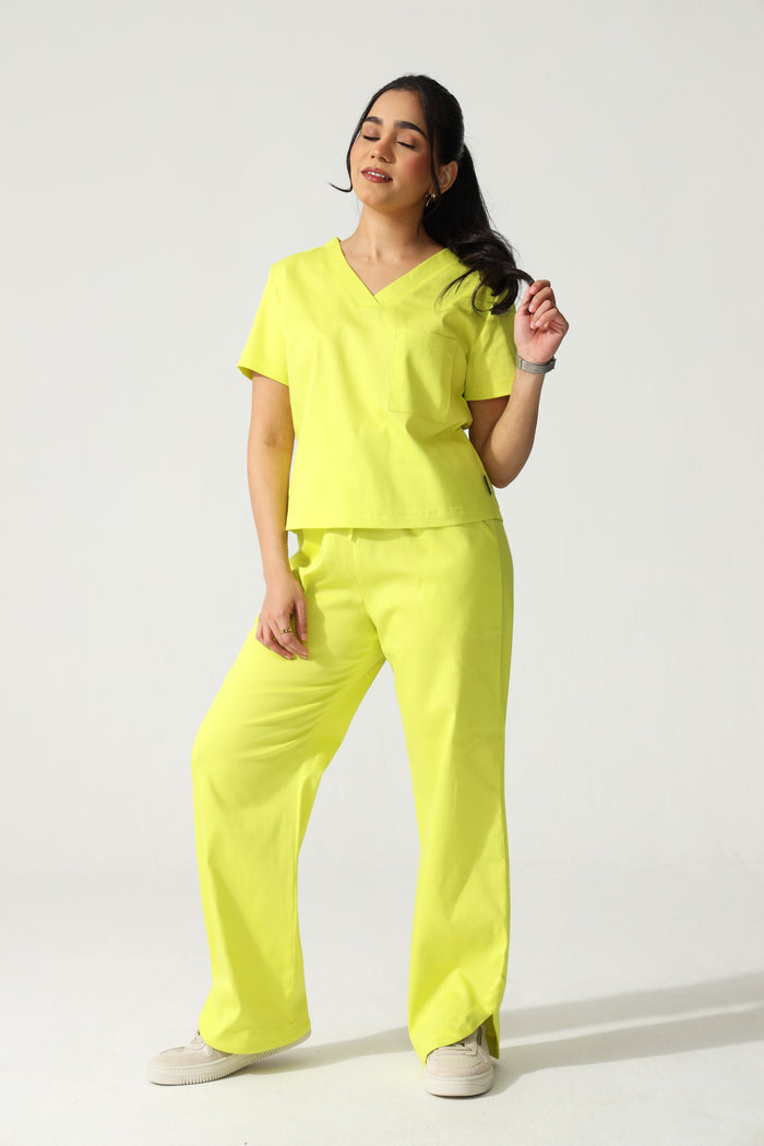 NEW LADIES V-NECK CROP - Greens Medi Scrubs South Africa - Premium Medical Uniforms & Apparel - Delivery Across SA