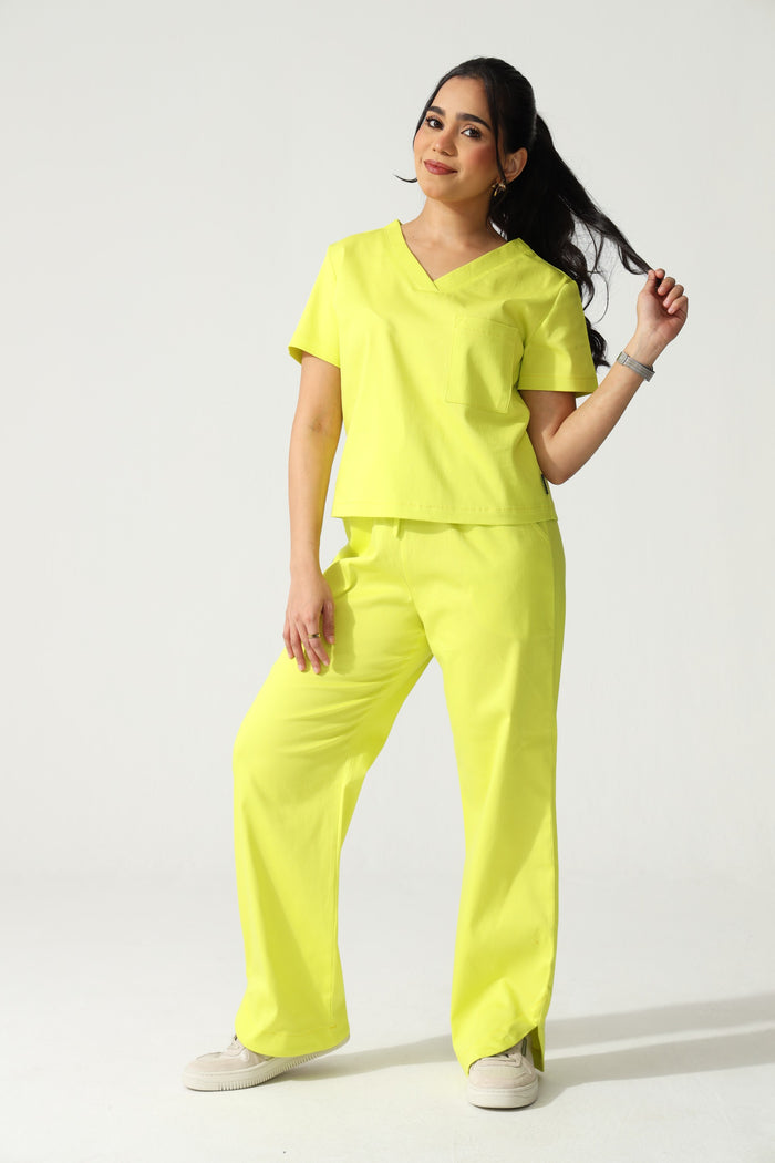 NEW LADIES V-NECK CROP - Greens Medi Scrubs South Africa - Premium Medical Uniforms & Apparel - Delivery Across SA