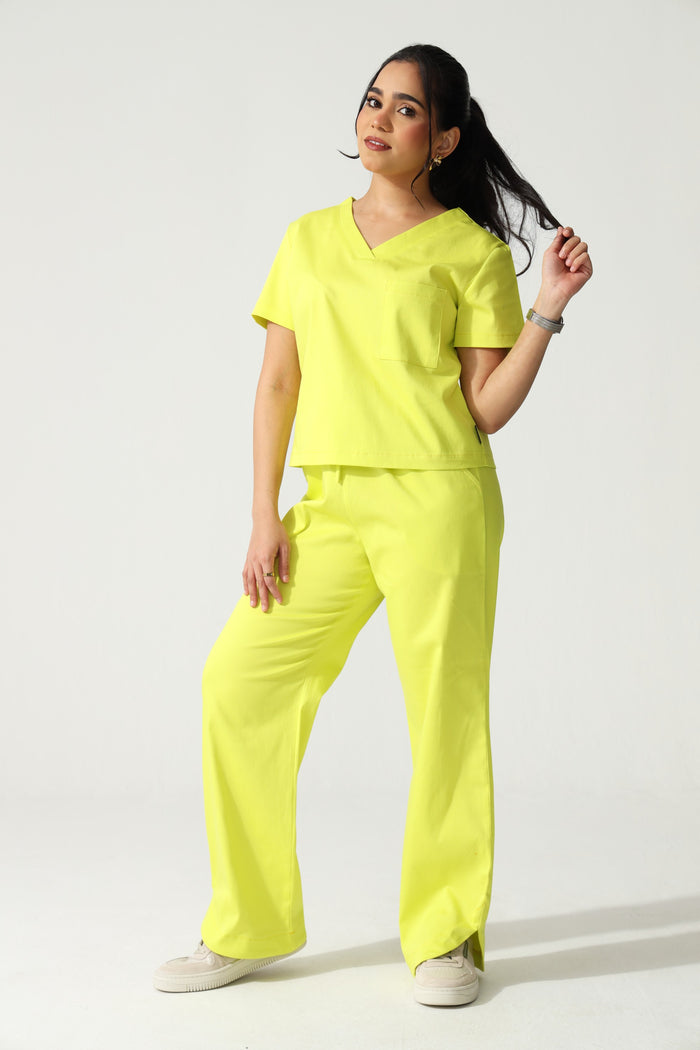 NEW LADIES V-NECK CROP - Greens Medi Scrubs South Africa - Premium Medical Uniforms & Apparel - Delivery Across SA