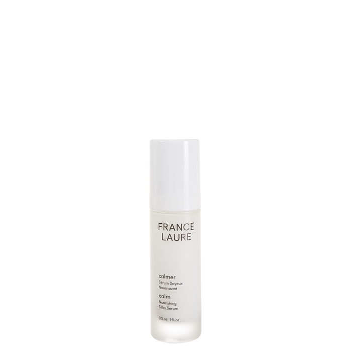 France Laure Calmer Nourishing Silky Serum 30ml bottle with minimalist white design for sensitive skin care