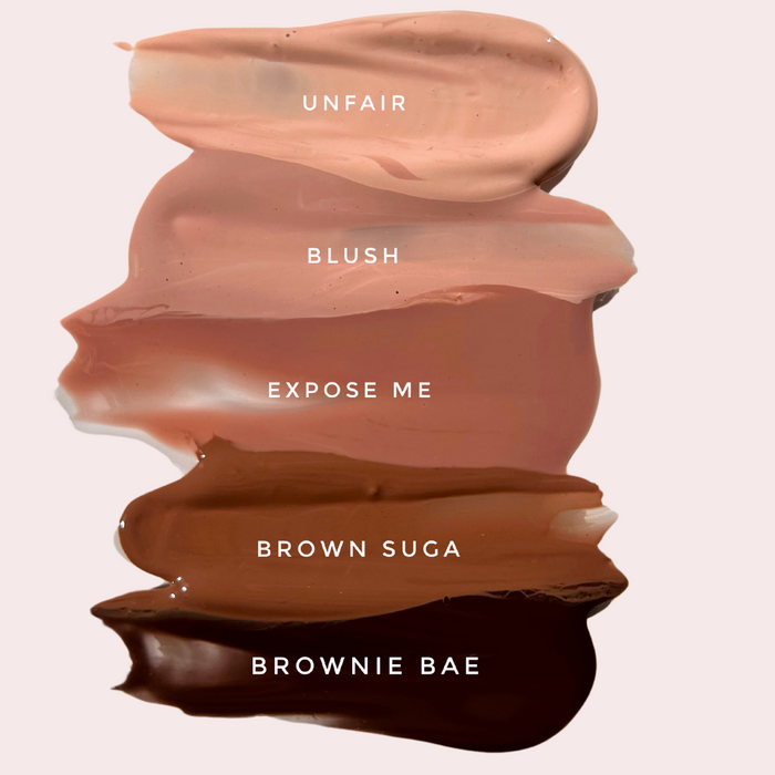 Nude Glass Gloss swatches