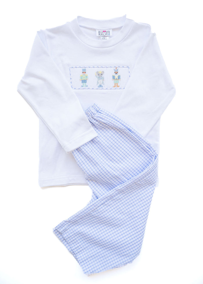 Nutcracker Smocked Beau T-Shirt/Pants Set