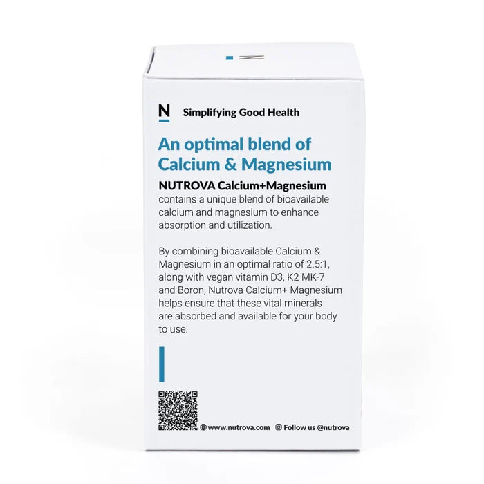 Nutrova Calcium + Magnesium Health Supplement Tablet