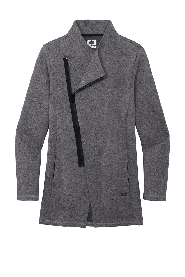 OGIO - BLACKTOP HEATHER - WOMENS FULL ZIP JACKET  *