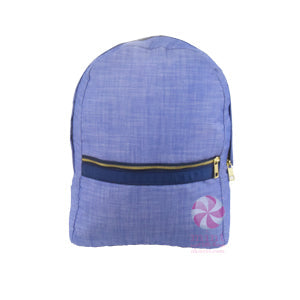 Oh Mint Chambray Medium Backpack