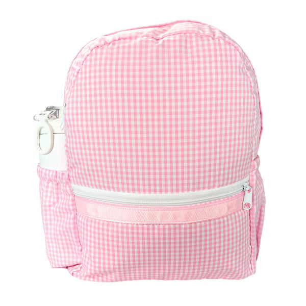 Oh Mint Pink Gingham Medium Backpack w/Pockets