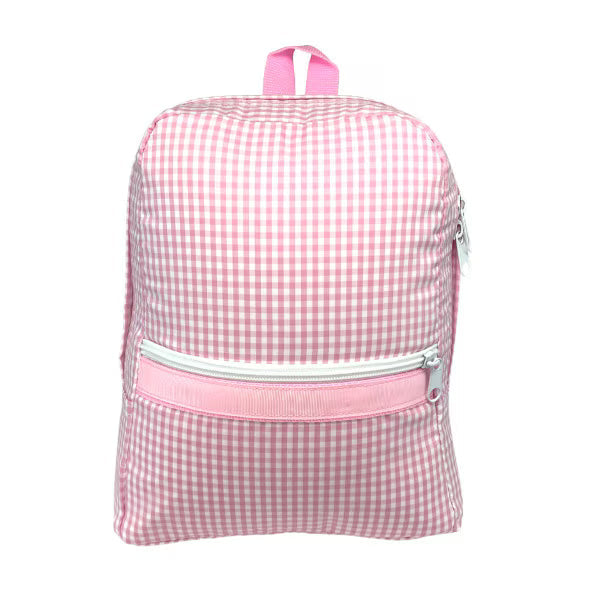 Oh Mint Pink Gingham Medium Backpack