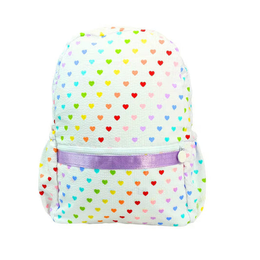 Oh Mint Tiny Hearts Medium Backpack w/Pockets
