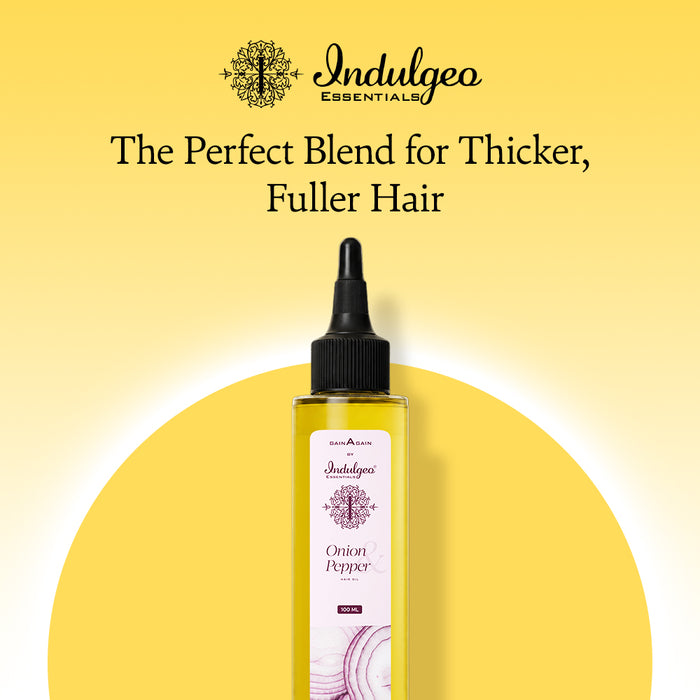 Onion & Pepper Hair Oil For Hair Regrowth (100ml)