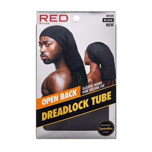 Open Back Dreadlock Tube Cap [Black] #Hd105