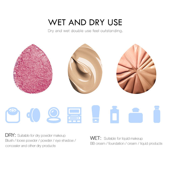 O.TWO.O SOFT & SMOOTH MICROFIBER BEAUTY BLENDER (BLUE)