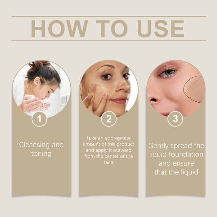 OUHOE Changing Color Liquid Foundation EELHOE COSMETICS