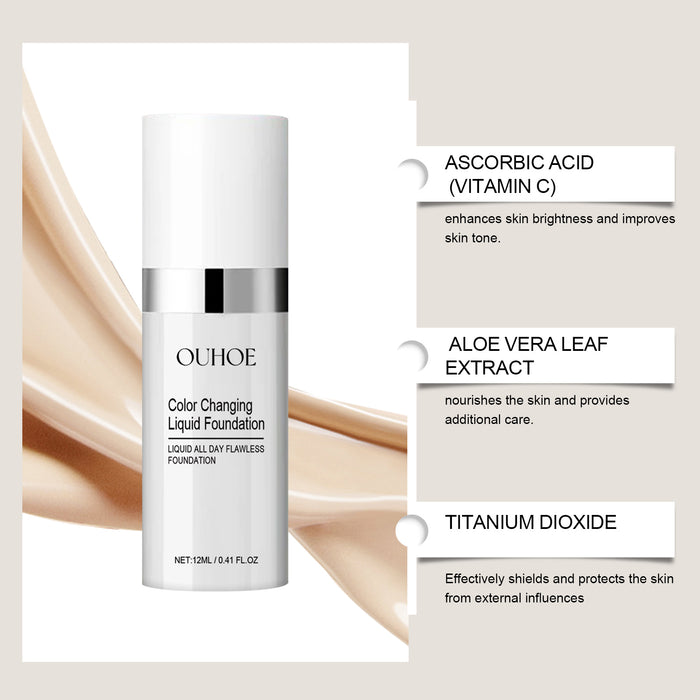 OUHOE Changing Color Liquid Foundation EELHOE COSMETICS
