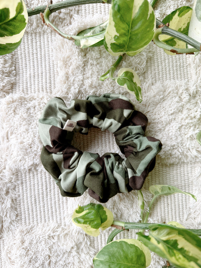 Oversized Scrunchie - Camo