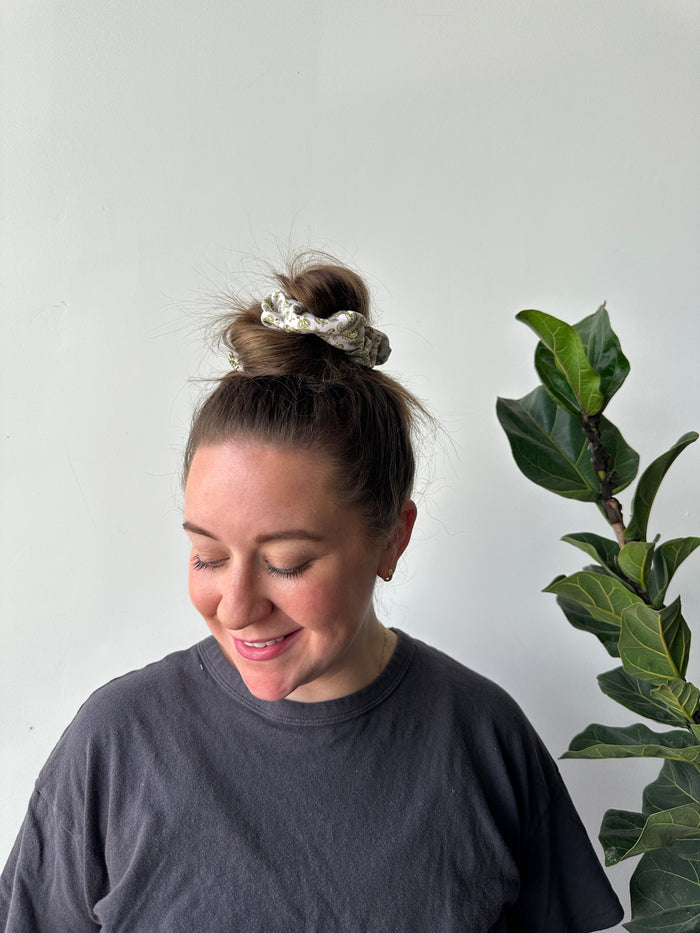 Oversized Scrunchie - Denim Patchwork