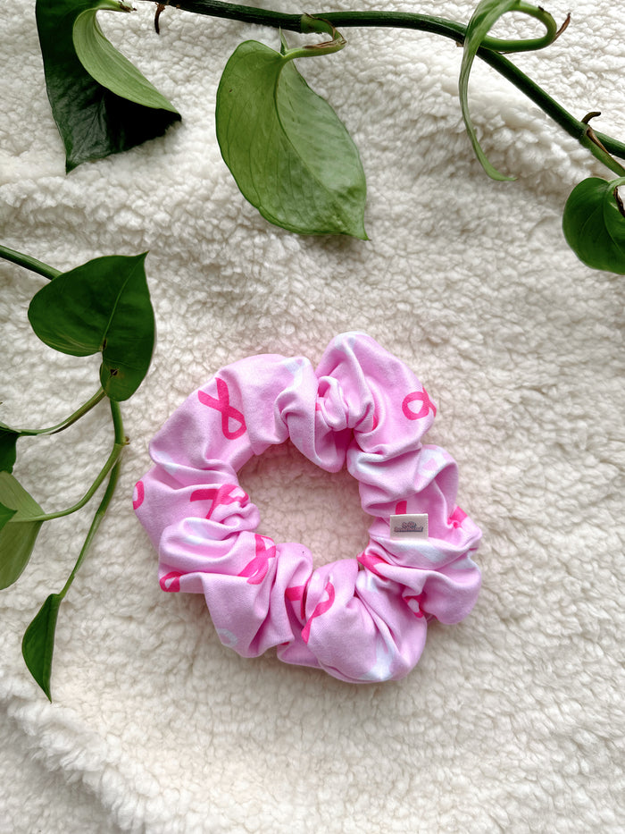 Oversized Scrunchie - Pink Ribbon