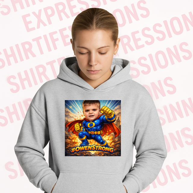 #OWENSTRONG FUNDRAISER ADULT HOODIE