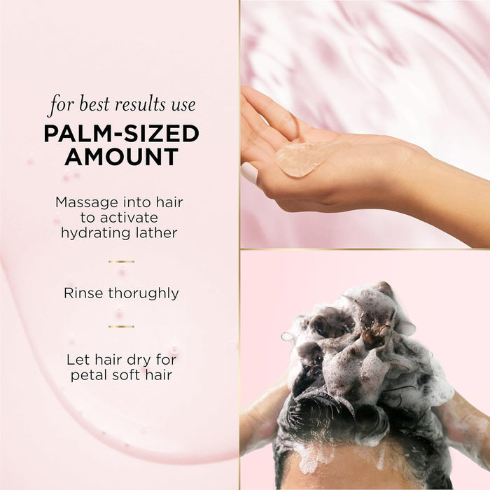 PANTENE Nutrient Blends Rose Water Moisturizing Set Sulfate-Free Shampoo + Conditioner بكج بانتين للعناية بالشعر بالازهار وزبدة الشيا