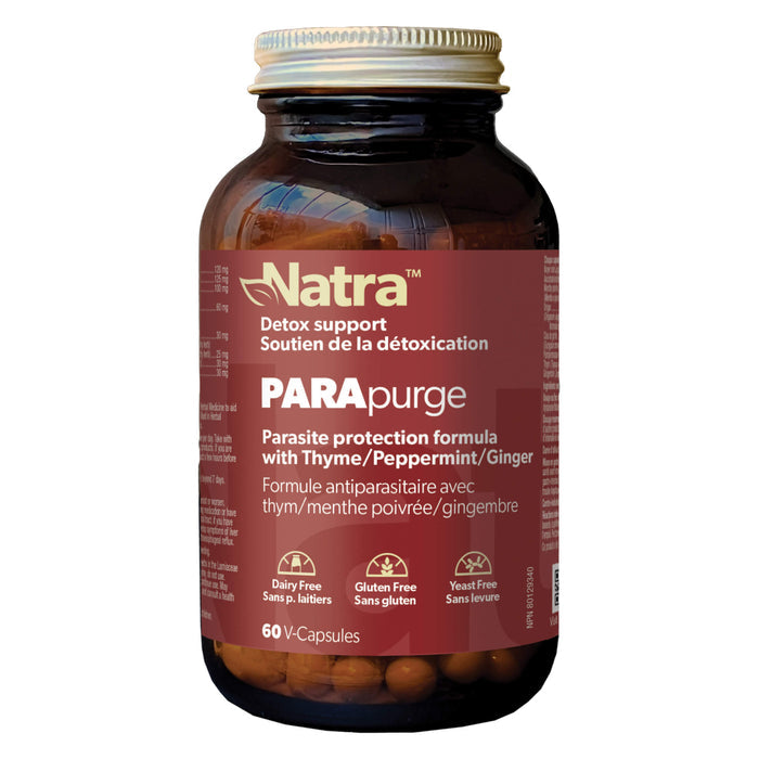 Bottle of Natra PARApurge 60 Capsules